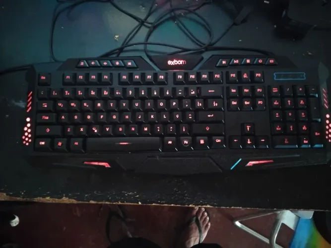 Teclado game top usado e barato