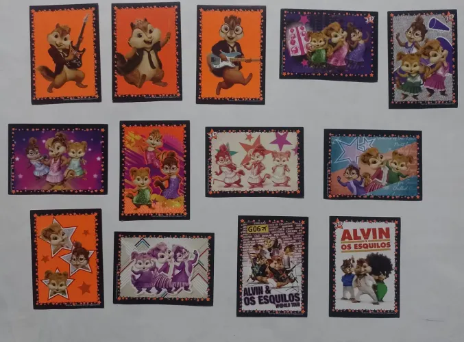 FIGURINHAS ALVIN OS ESQUILOS 3 - ED. ALTO ASTRAL 