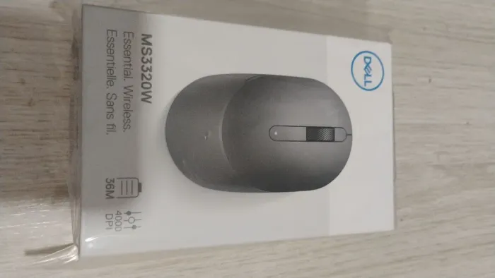 Mouse Dell MS3320W  Wi-Fi e Bluetooth Preto 