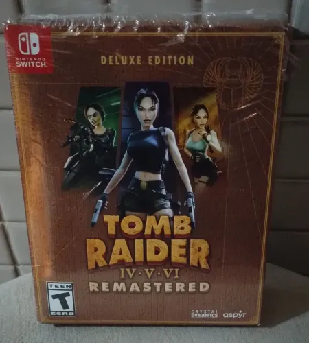 Jogo Tomb Raider IV-VI Remastered Deluxe Edition - Nintendo Switch (Mídia Física)