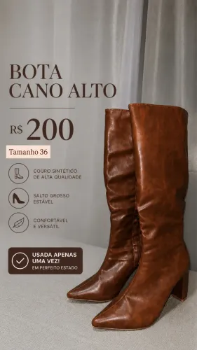 Bota de couro