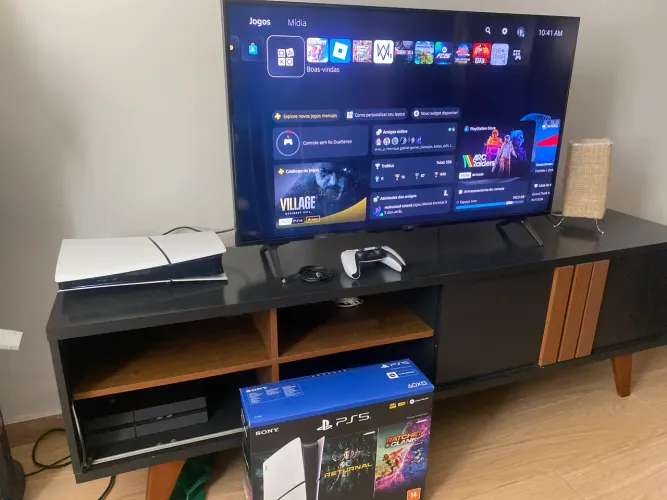 Vendo ps5 slim semi novo com caixa original