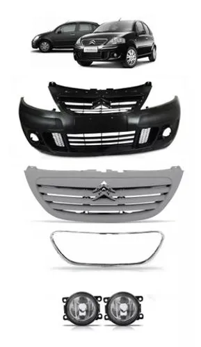 Parachoque Dianteiro Citroen C3 2008 2009 2010 2012 Completo