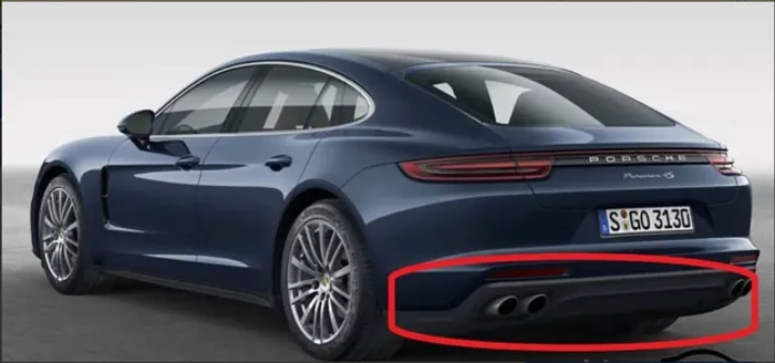 Porsche Panamera 971 Modelo 2018 - Difusor Traseiro