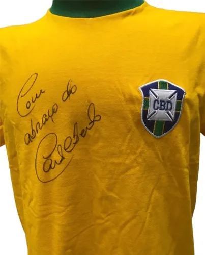 Camisa copa Athleta 1970 vendi urgente Seleção Brasileira assinada