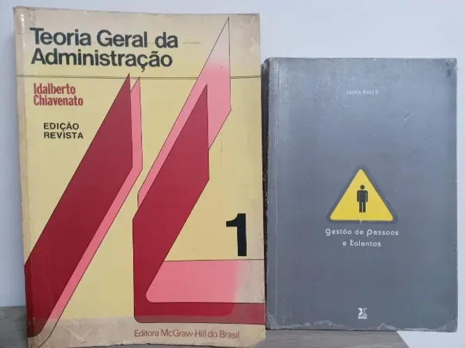 Livros: Teoria Geral da Administração, Gestão de Pessoas e Talentos e A Fonte da Liderança
