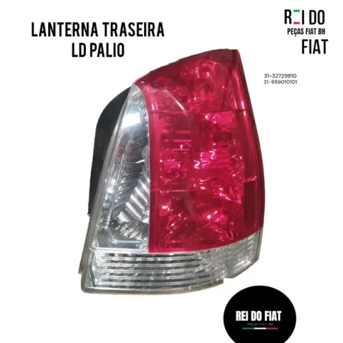 lanterna traseira palio bolha ld cristal