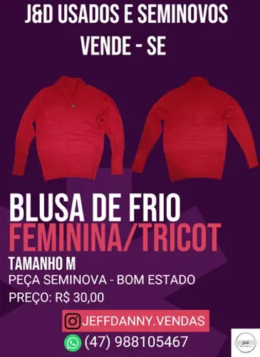 BLUSA DE FRIO FEMININA/ TRICOT