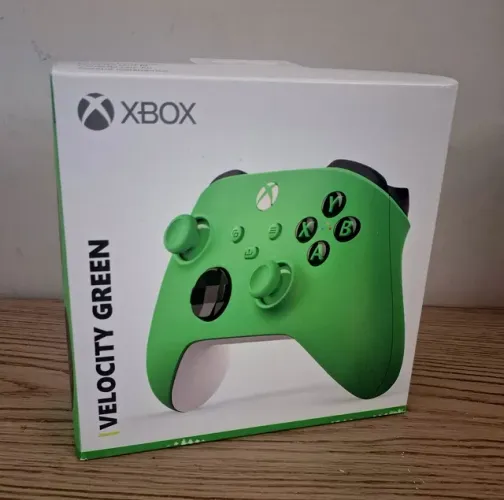 Promoção Controle Xbox Series S/X Velocity Green Novo(ACEITO CREDISHOP)