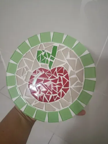 Mosaico ultencilio porta panela . Jarra g.de café etc