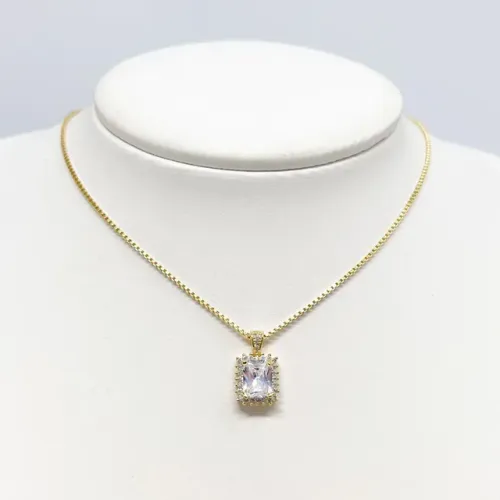 Colar com pingente vintage | folhado a Ouro