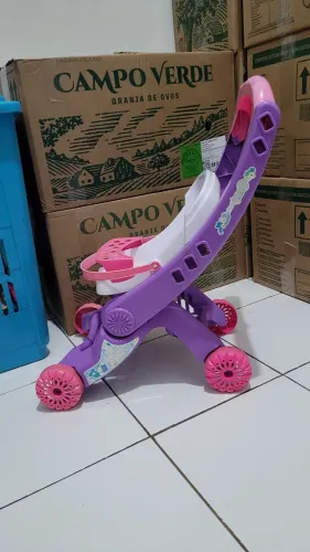 Carrinho de boneca 2 em 1