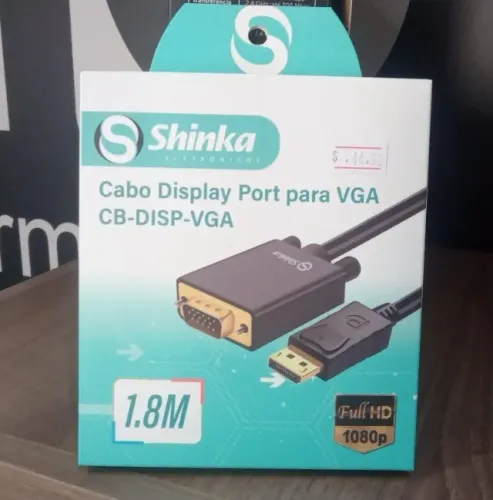 Cabo Displayport Para VGA Full HD 1,8m