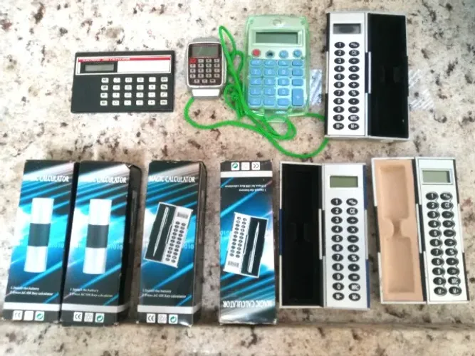 Kit 11 Calculadoras, Novas, Seminovas e Com Defeito