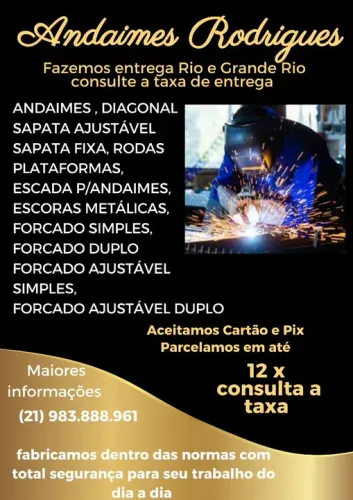Andaime em promoção parada de Lucas 