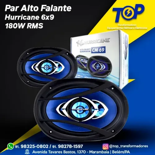 Par Alto Falante hurricane 6x9 180rms