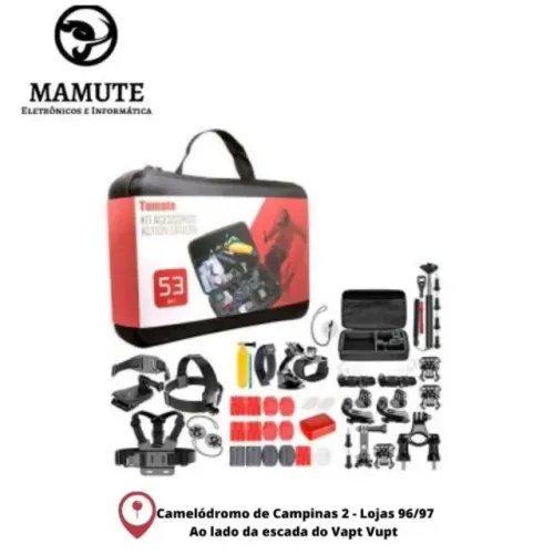 Kit Acessórios Action Camera 53 Em 1 Maleta GoPro