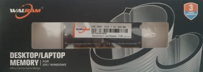Memória para notebook DDR3 1333mhz 8GB Walram.
