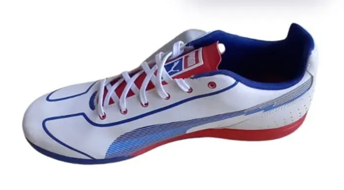 Tenis Puma Masculino tamanho 44 cor branco azul produto de mostruário