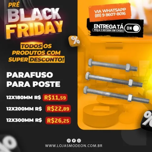 Parafuso para poste