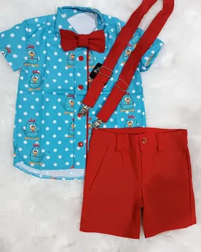 Conjunto menino Galinha Pintadinha