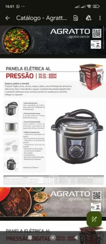 PANELA DE PRESSÃO ELÉTRICA NOVA