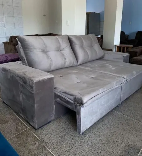 sofá retrátil reciclável charlote