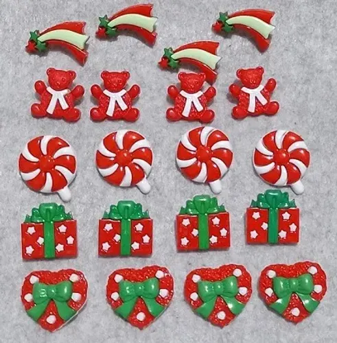 Botões infantis tema NATAL, apliques decorativos, diversos modelos