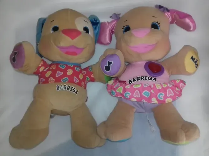 Casal cachorrinho Fischer Price - pelúcia