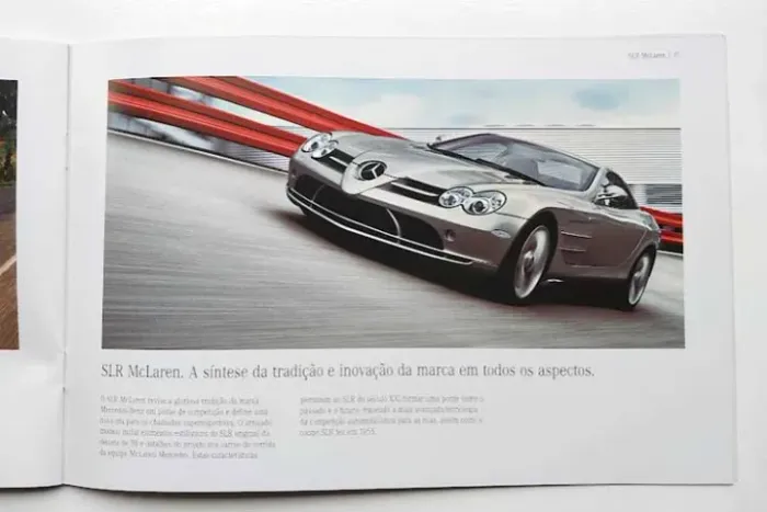 Catálogo folder Mercedes-Benz linha 2007 - SLR McLaren, SLK, CLK, CLS, GL, Classe C