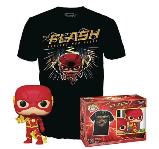 Funko POP! T-shirt com estampa e manga curta DC Comics The Flash