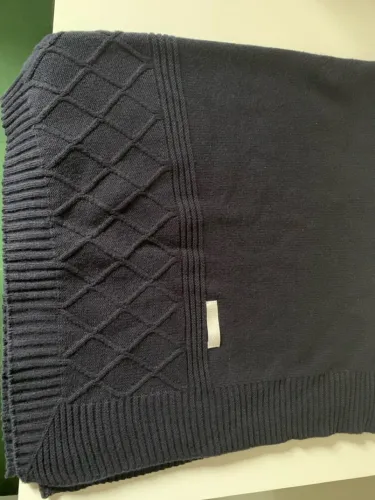 Cobertor de bebê em tricot