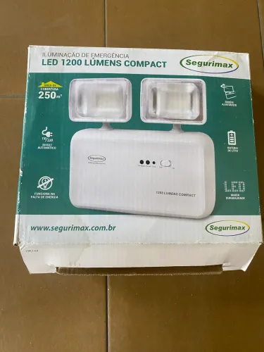 Iluminação de emergência Led 1200 lumens Segurimax