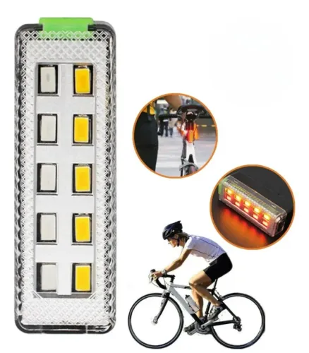 Lanterna Sinalizadora Traseira LED para Bicicleta - Segurança e Visibilidade!