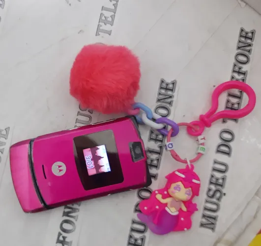 Motorola V3 rosa pink celular antigo lindo reliquia 