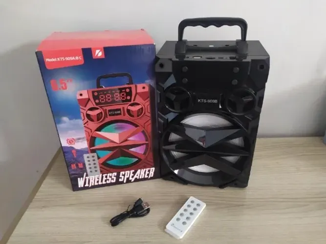 Caixa de som Big Sound KTS-909B - Potente - Muito Boa