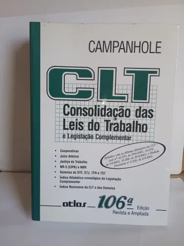 Livro CLT consolidação leis trabalhistas 