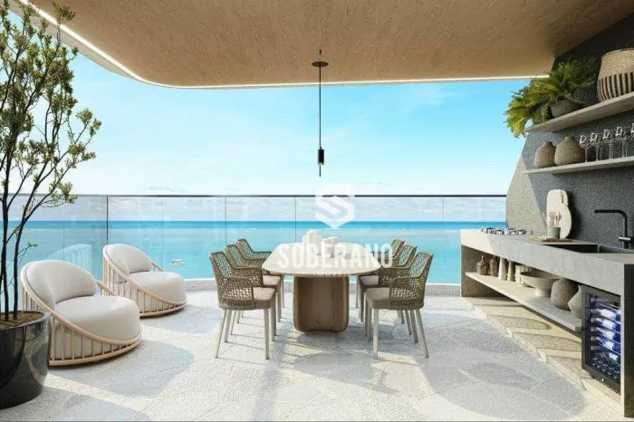 Apartamento novo com 3 dormitórios à venda, 100 m² por R$ 2.200.000 - P. Areia Dourada - C