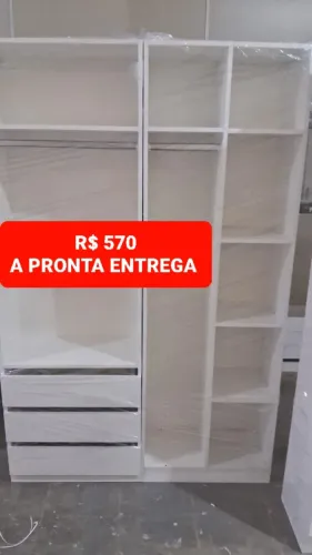 Closet 3 gavetas em MDF- Entrega e Montagem imediata 