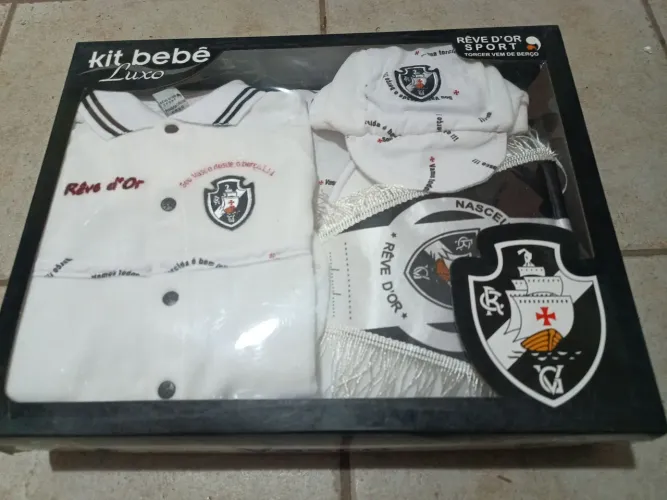 Vasco da Gama conjunto para bebe  0 a3 meses torcedor vem berço 