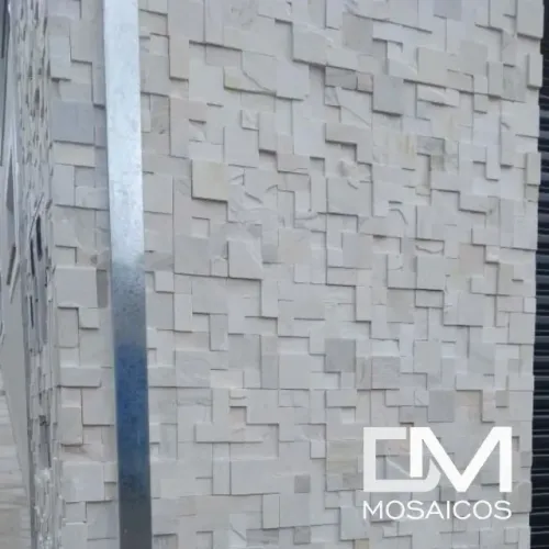 MOSAICO PEDRA SÃO TOMÉ BRANCA