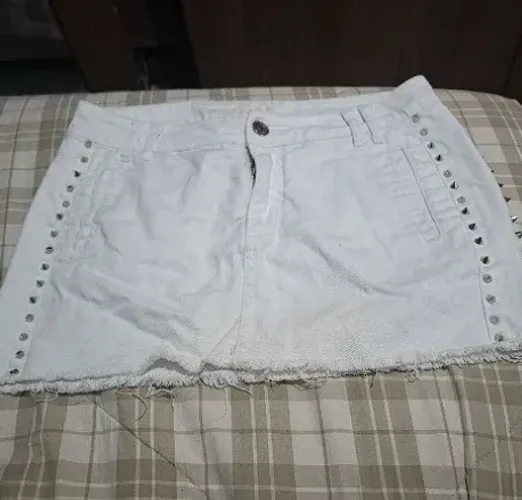 saia jeans branca mob
