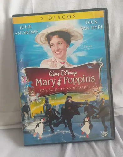 Box DVD Mary Poppins - Edição de Aniversário. Com 2 discos + extras.