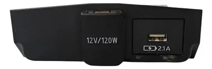 Tomada 12v Usb Corolla 2020 2021 2022 2023 2024 Preto