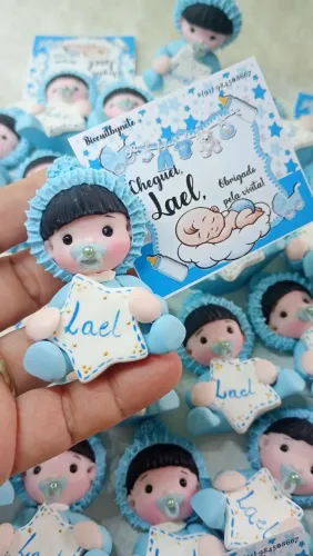 Lembrancinhas para maternidade em Biscuit 