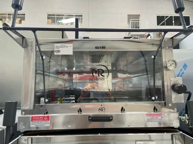 FORNO DE PIZZA 60X80CM COM 1 INFRA VERMELHO - MR FOGÕES