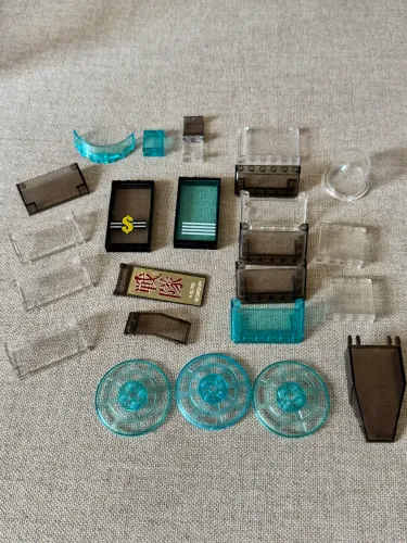 Lote lego peças de Vidros Transparentes 