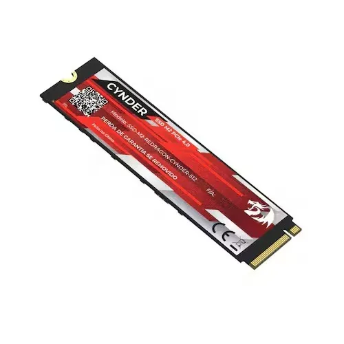SSD M.2 NVMe 512GB Redragon Cynder PCIe 4.0 Leitura 6300MB/S Gravação 3100MB/S - WZetta