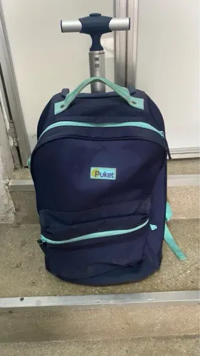 Mochila de rodinhas Puket azul