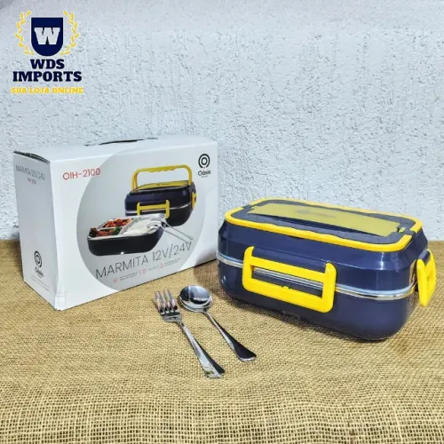 Marmita Elétrica Aquecedor de Alimentos 12v/24v 110v/220v